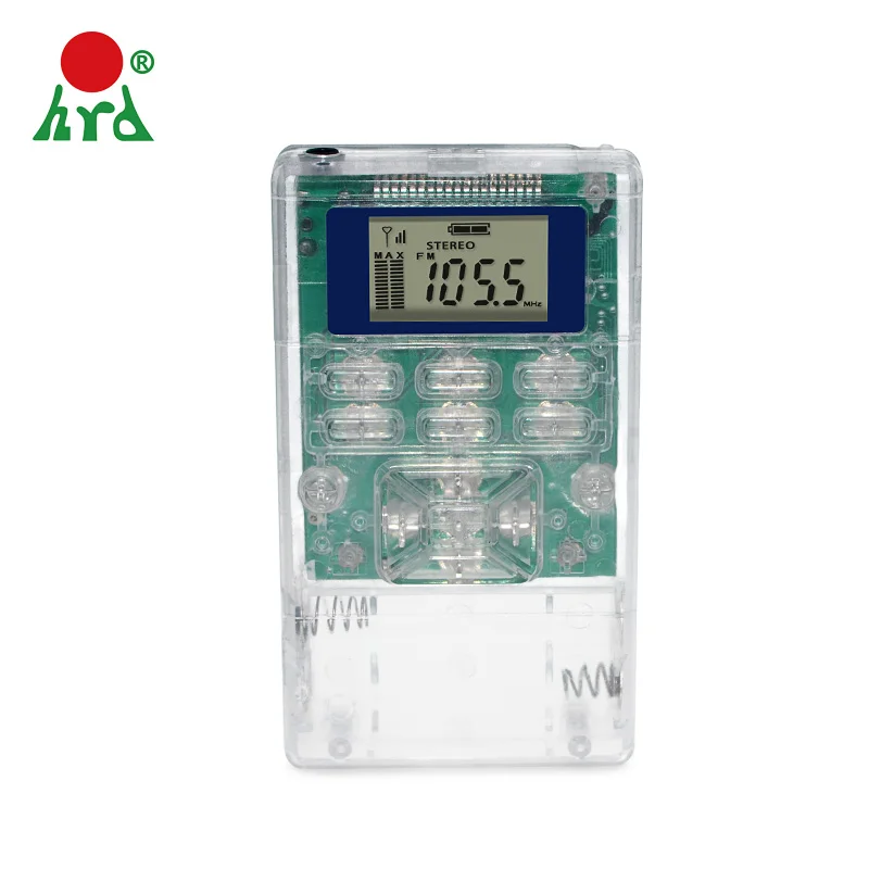 Digital Transparent FM Mini Radio Portable Radio