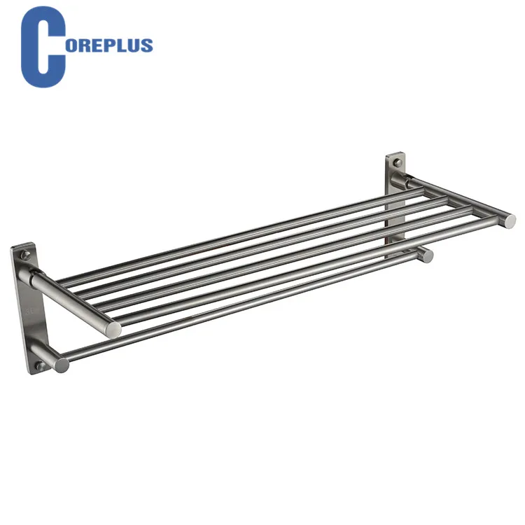 Подвижная вешалка для полотенец из нержавеющей стали для ванной комнаты