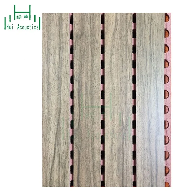 Wooden Grooved Acoustic Ceiling Board Decorative Fireproof Groove Panels Wooden Groovy Ceiling Acoustic Panel (62094926764)