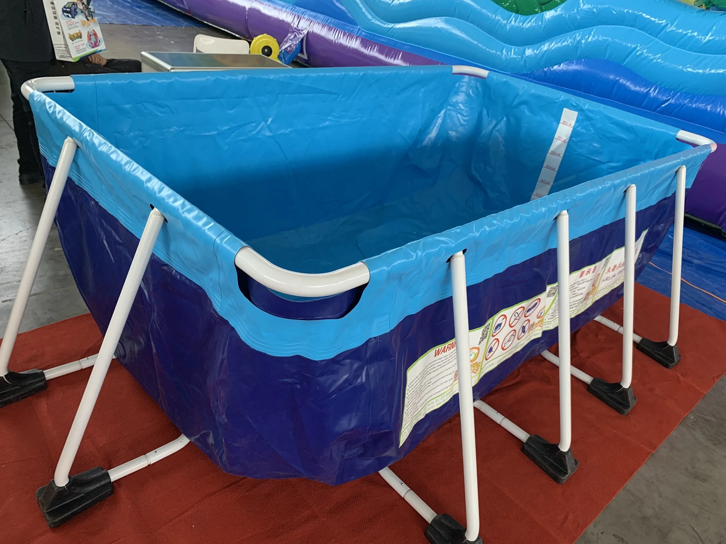 Wholesaler best price rectangular above ground swimming pool  portable pool swimming