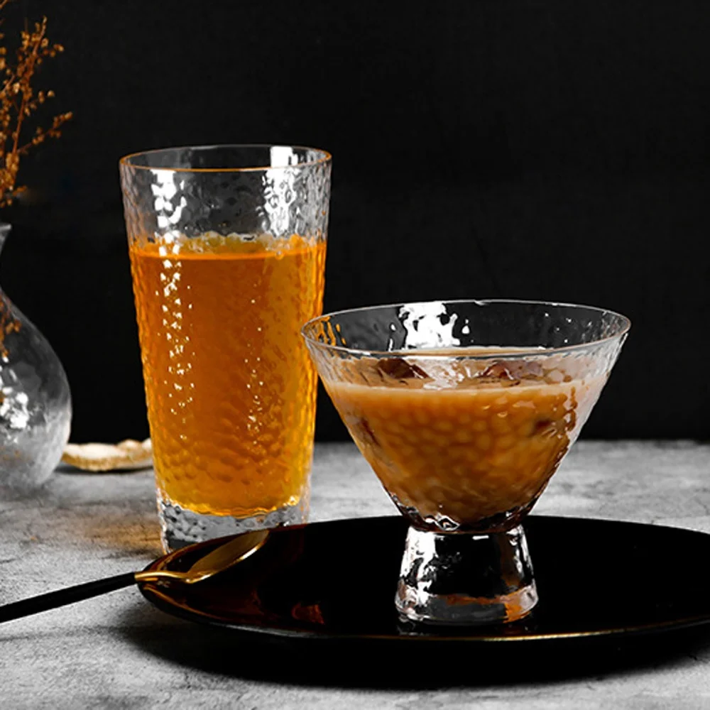 Household Glassware Luxury Handmade Drinking Cups Crystal Glasses Set of 7