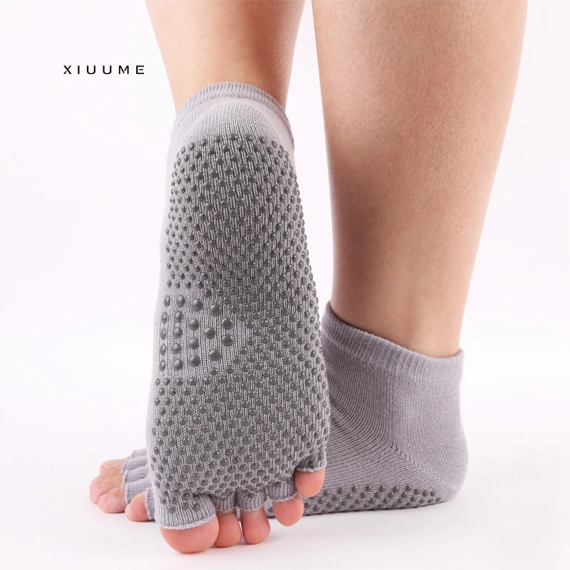 
Custom your own design bamboo open toe socks women for yoga 
