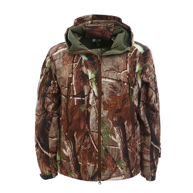 Hunting clothes for men reversible hunting jacket waterproof