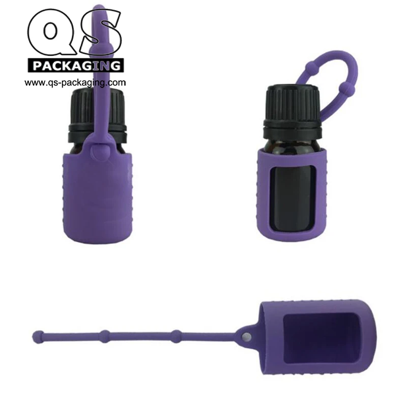 15ml amber doterra bottle with silicone holder