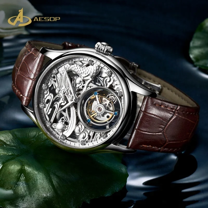 Aesop качество пользовательские пояса из натуральной кожи ремешок Дракон 3d Полые Элитный бренд для мужчин летающие механические