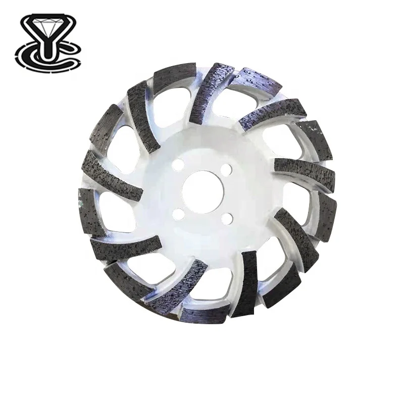 5,6,7 Inch High Frequency Welding diamond cup wheel L Type Segment Diamond Grinding Wheel