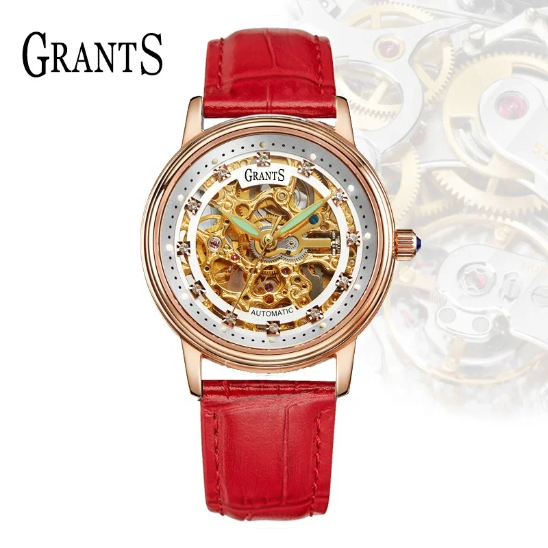 ENLOONG Grants Series skeleton mechanical women watches  fancy wrist luxury custom logo women watches brands luxury 2019