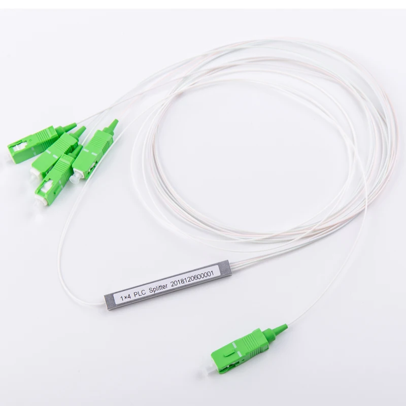 Хорошая цена FTTH 1x2, 1x4, 1x8, 1x16, 1x32, 1x64 Мини голые волокна оптический разделитель plc
