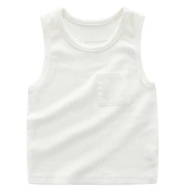 
Cotton boys casual chicken animal print kawaii toddler custom designs printing clothing kids tank top 