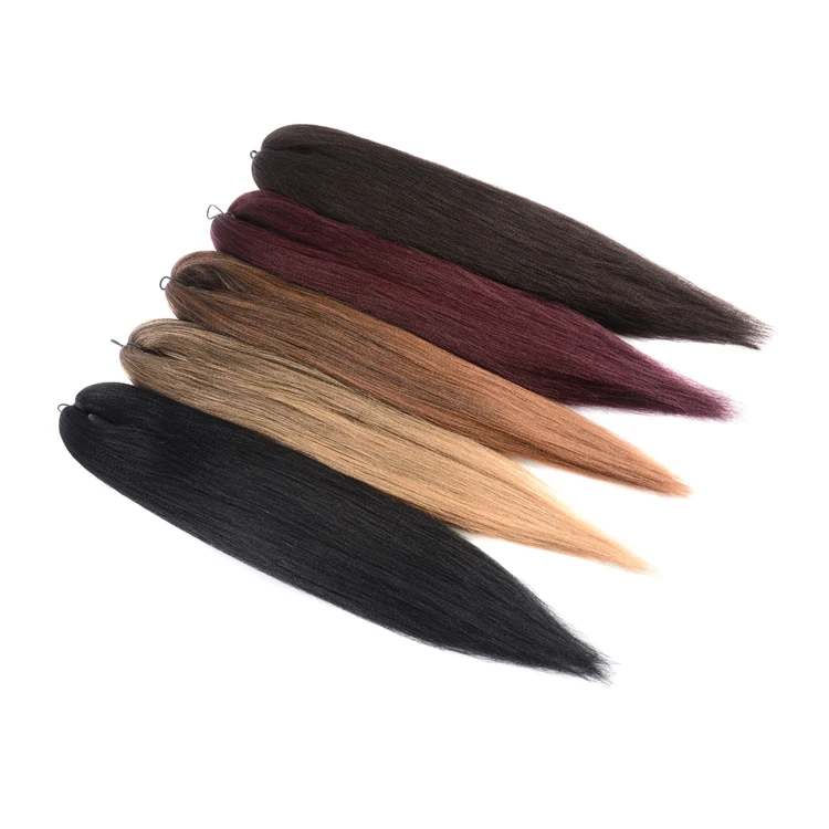 Professional Itch Free Hot Water Setting Ombre Pre-stretched Braiding Hair 16 Inch -30 Inch Single Weft >=60%