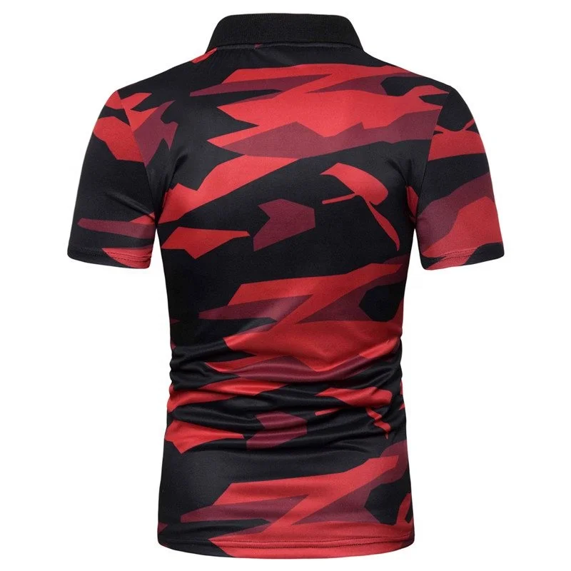 Summer New Camo Polo Design Work Wear Customized Polo Shirt For Men