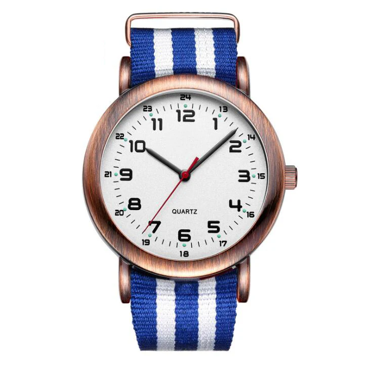 Factory direct sales Brand wholesale nylon strap watch DW style watch waterproof braid
