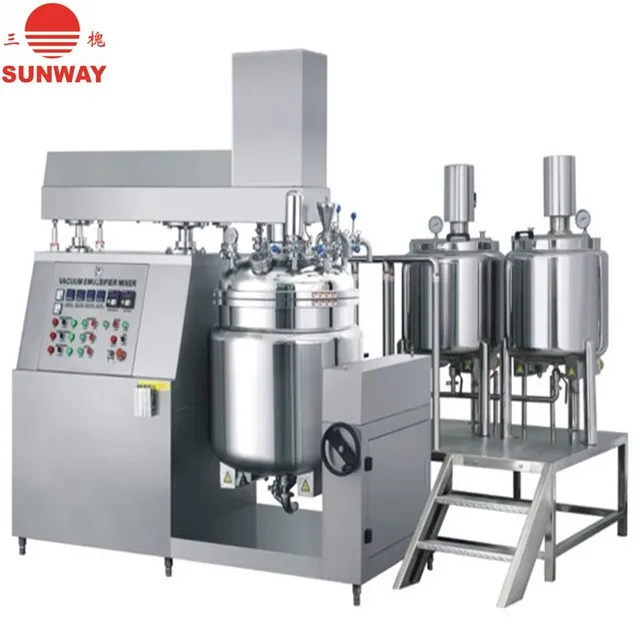 vacuum emulsifying homogenizer for cosmetics