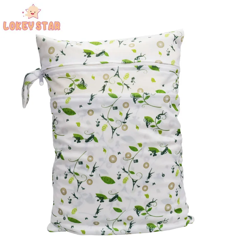 
Lokeystar Arrow Pattern Foldable Portable Waterproof Stroller Baby Wet Bag 30X40cm Dry Wet Bag for Swimming 