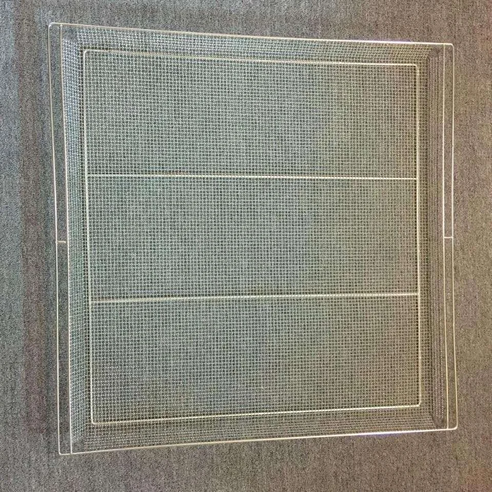 Customized 304 Stainless steel wire mesh tray for drying the fruit