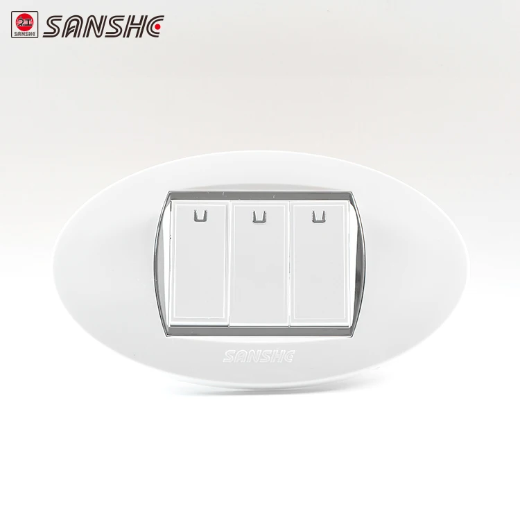 SANSHE 3 gang 1 способ переключатель модульные Настенные переключатели Электрический