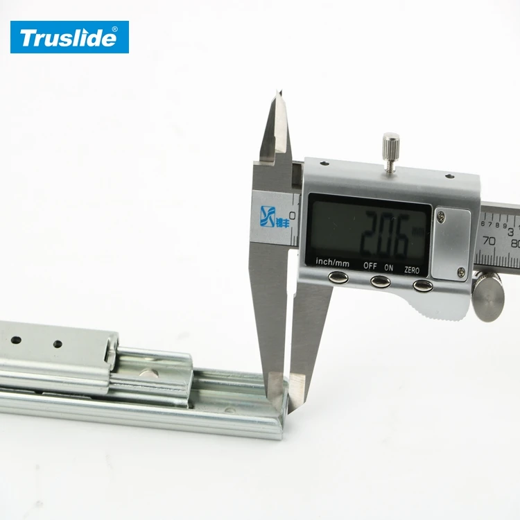 Customized Special Telescopic Sliding Furniture Roller Two Way Pulling Travel Drawer Slide