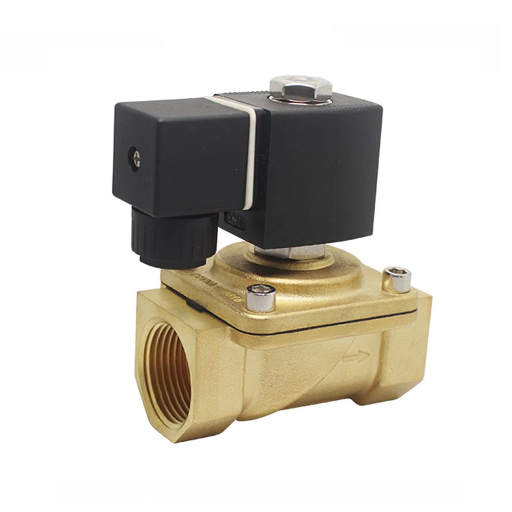 COVNA 1/2 inch 2 Way 12V 24V DC Normally Closed Brass Mini Solenoid Air Valve