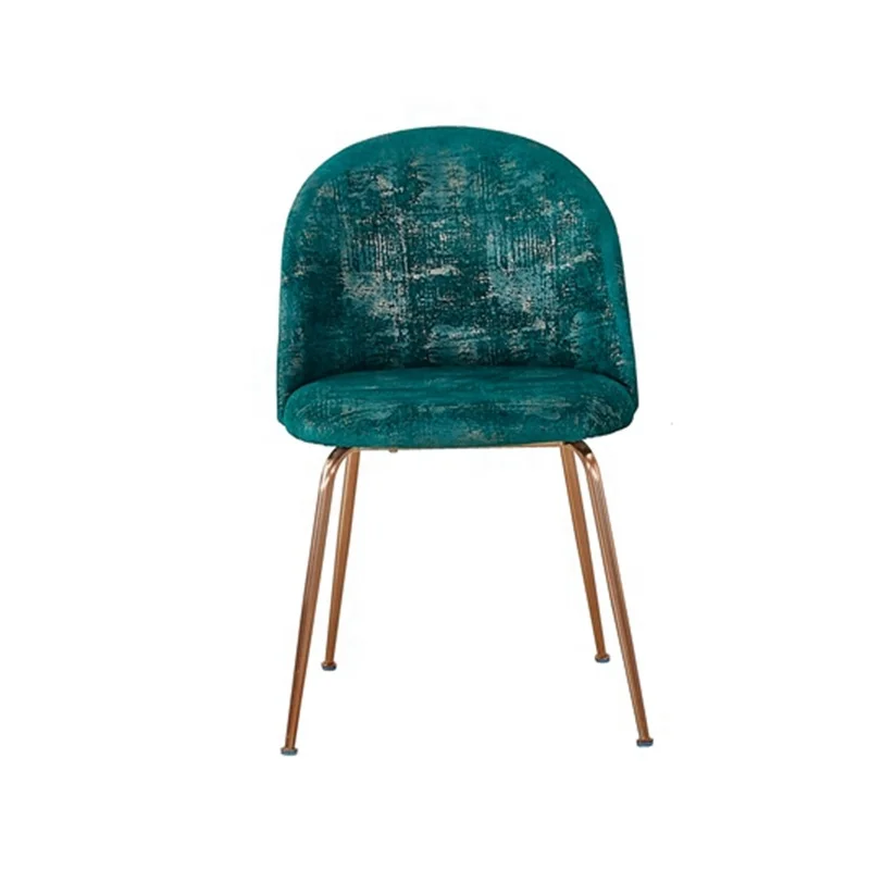 metal Simple Design Modern Hotel Furniture Custom Velvet Nordic dining Chair fabric/velvet chair with gold metal legs