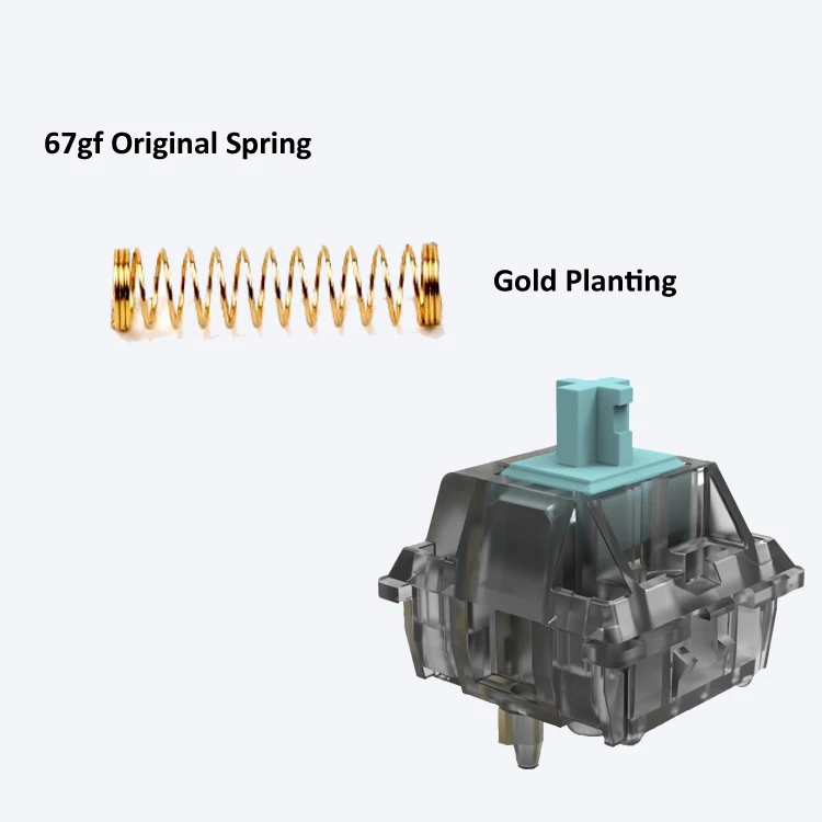 
Factory OEM Mechanical Switches 67gf Spring Tactile switch Mechanical Keyboard Switch for DIY Keyboards Game Keyboard 