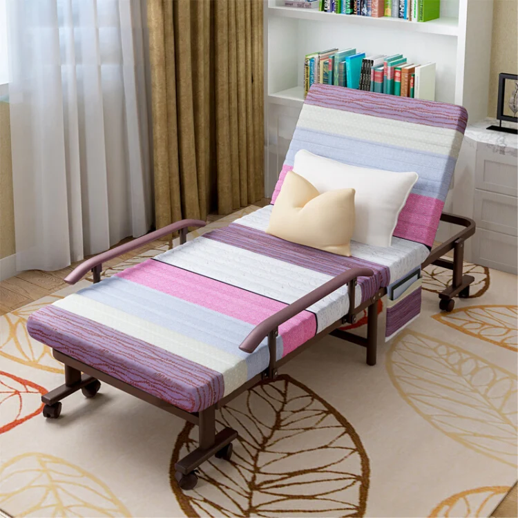 Customized Single size folding bed 70cm with Strong steel frame structure