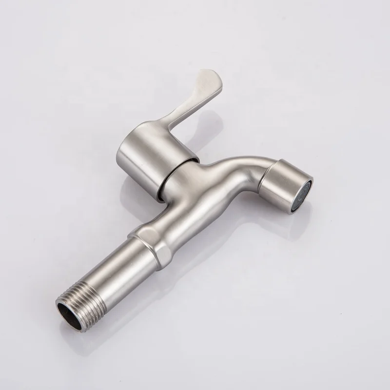 
KEDAH direct factory supplier brushed nickel bibcock 304 stainless steel bib tap 