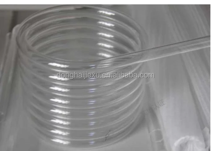 clear quartz glass tubes coil/spiral tube