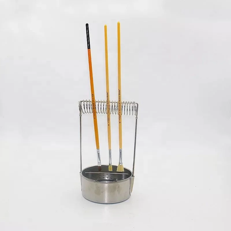 2019 Wholesale Art Supplies Wash Tools Stainless Steel Oil Paints Brush Cleaner Metal Brush Bucket Washer