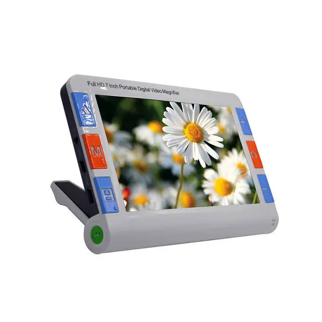 
7-inch large anti-glare screen aids, near-focus lens 4 million electronic magnifier 