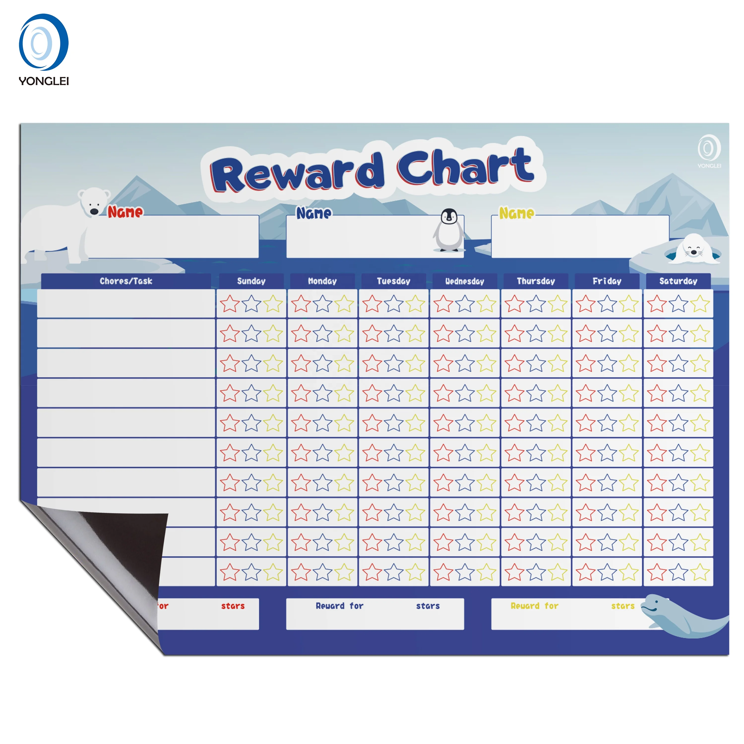 8,5-3A2 сухой стираемый график награждения за горшок в холодильнике Магнитная схема chore для детей