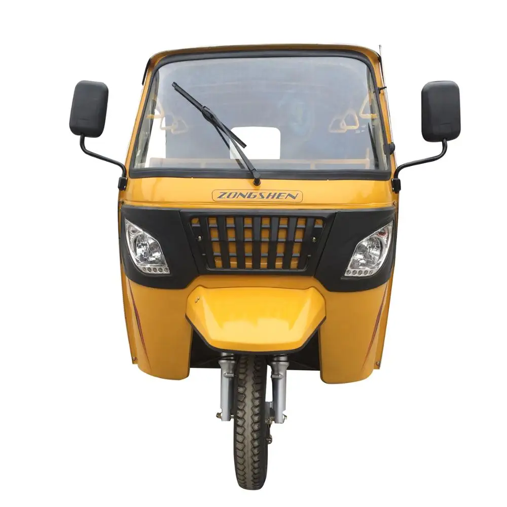 hot sell gas powered motor tricycle rickshaw with roof 250cc