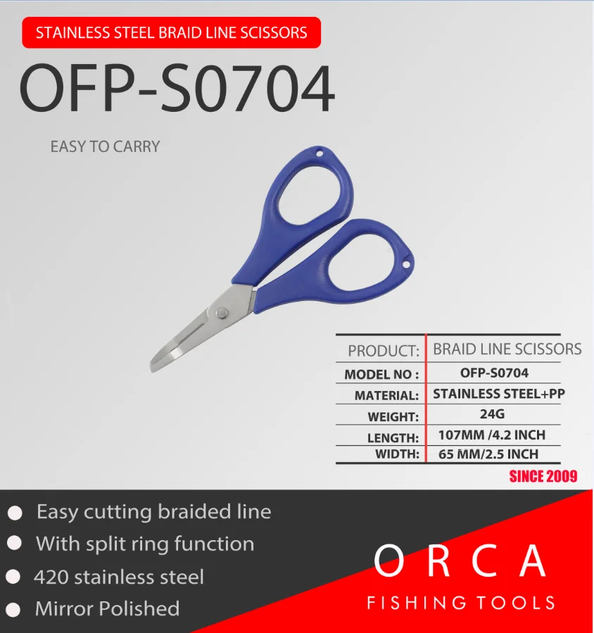 stainless steel fly fishing pliers scissors