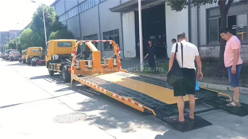 Китай, буксировочный грузовик, Прямая поставка, 4 тонны, 0 градусов, эвакуатор, наклонный лоток