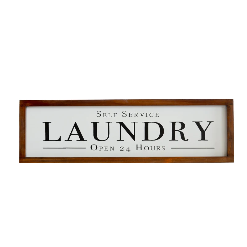 Modern Home Interior Decor Sign Decor Wall Hanging Arts and Craft Gather Small Wood Elegant Logo Love Europe Square Customized