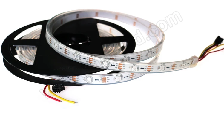 Glite LED digital Strip full Color 5m 30Pixels 2812 2811 2813 RGB Led strip  built-in SMD 5050 Chip addressable pixel strips led