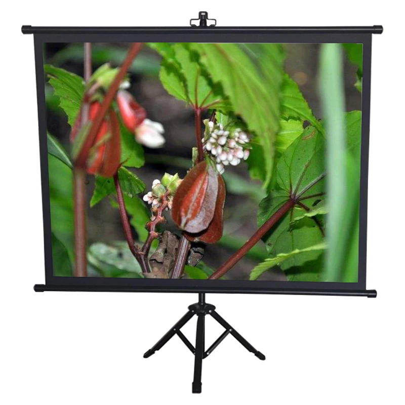 40 inch ultraportable 2 section tripod projection screen foldable mini tripod projector screen