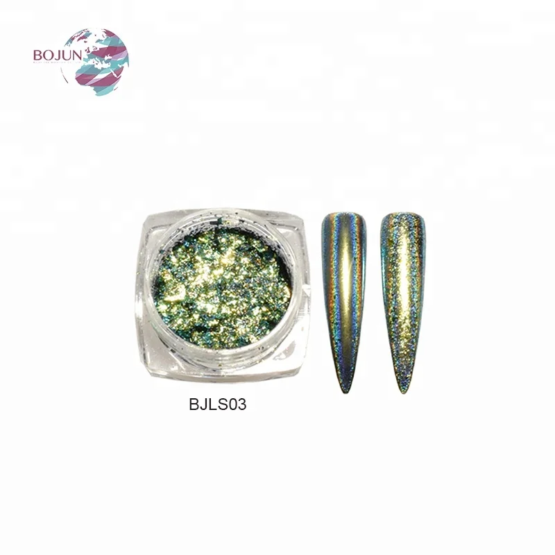 Wholesale wholesale multicolored galaxy whole flakes holographic glitter powder chameleon flake pigment