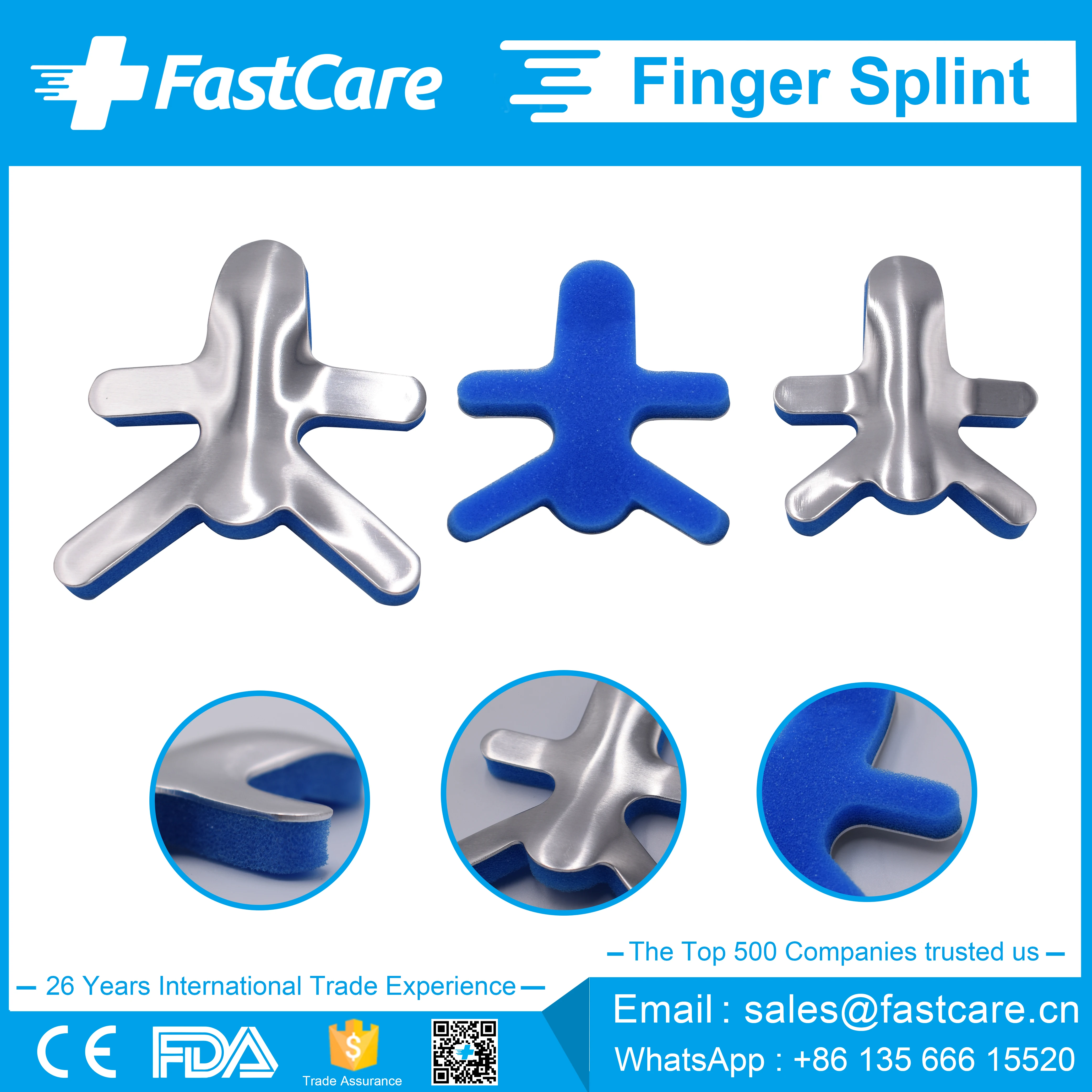 Broken Pinky Metal Aluminum Mallet Trigger Finger Splint