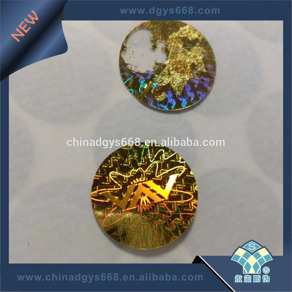 Make products protective QR coded hologram seal sticker