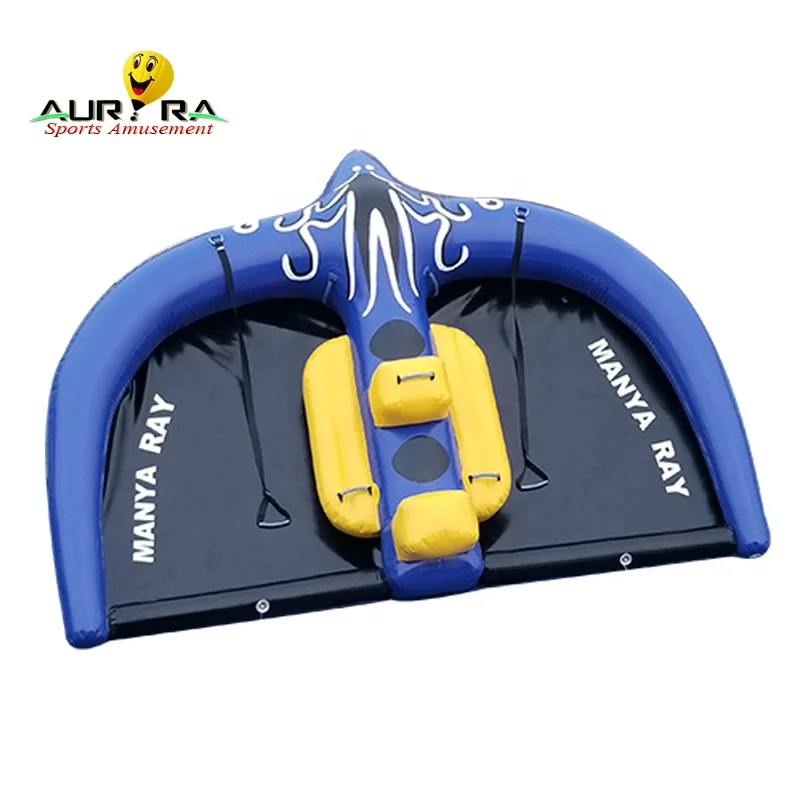 Горячая Распродажа летающая трубка Manta Ray надувная рыба лучевой надувной Летающий воздушный змей буксируемый водный спорт