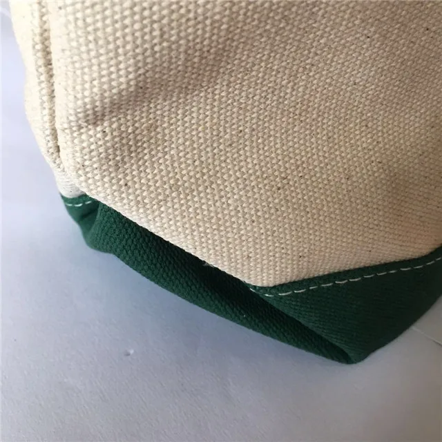 Customized logo Heavy Duty 18oz Cotton Canvas Tote Bag Shopping Bag