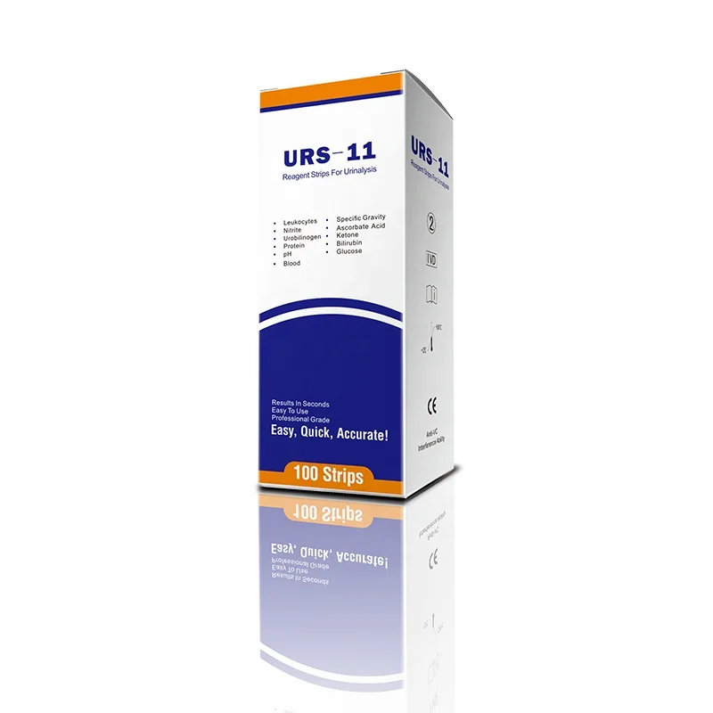 Medical Urine Test Strips 11 Parameter for Ketones, UTI (Urinary Tract Infections), Glucose, Urine pH