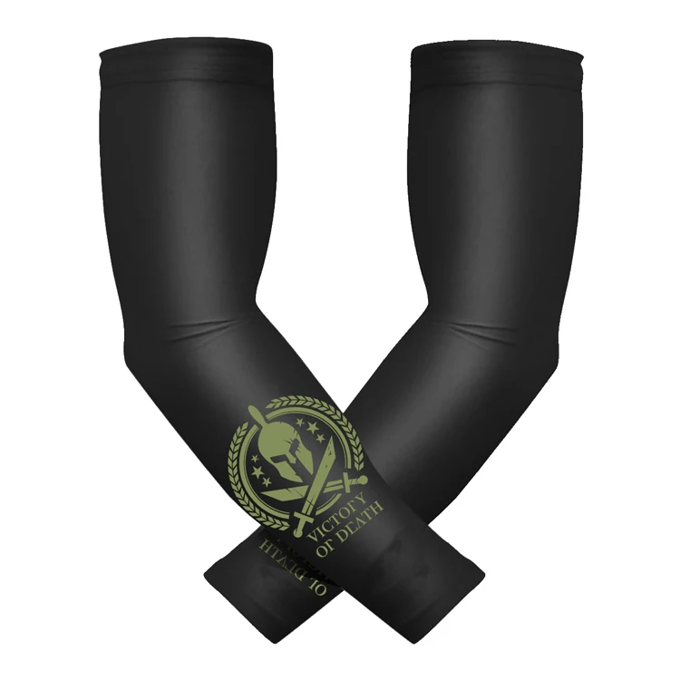 2019 Hot Spartan Warrior victory or death custom Arm Sleeves Cooling Feel for motorcycle cycling golf basketball