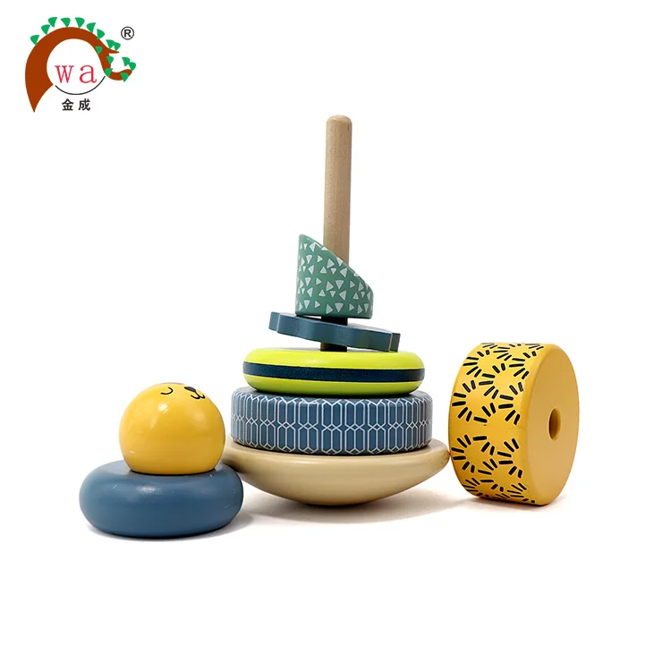 
Funny Educational Tower Game Baby Leo Stacking Rings Toy 