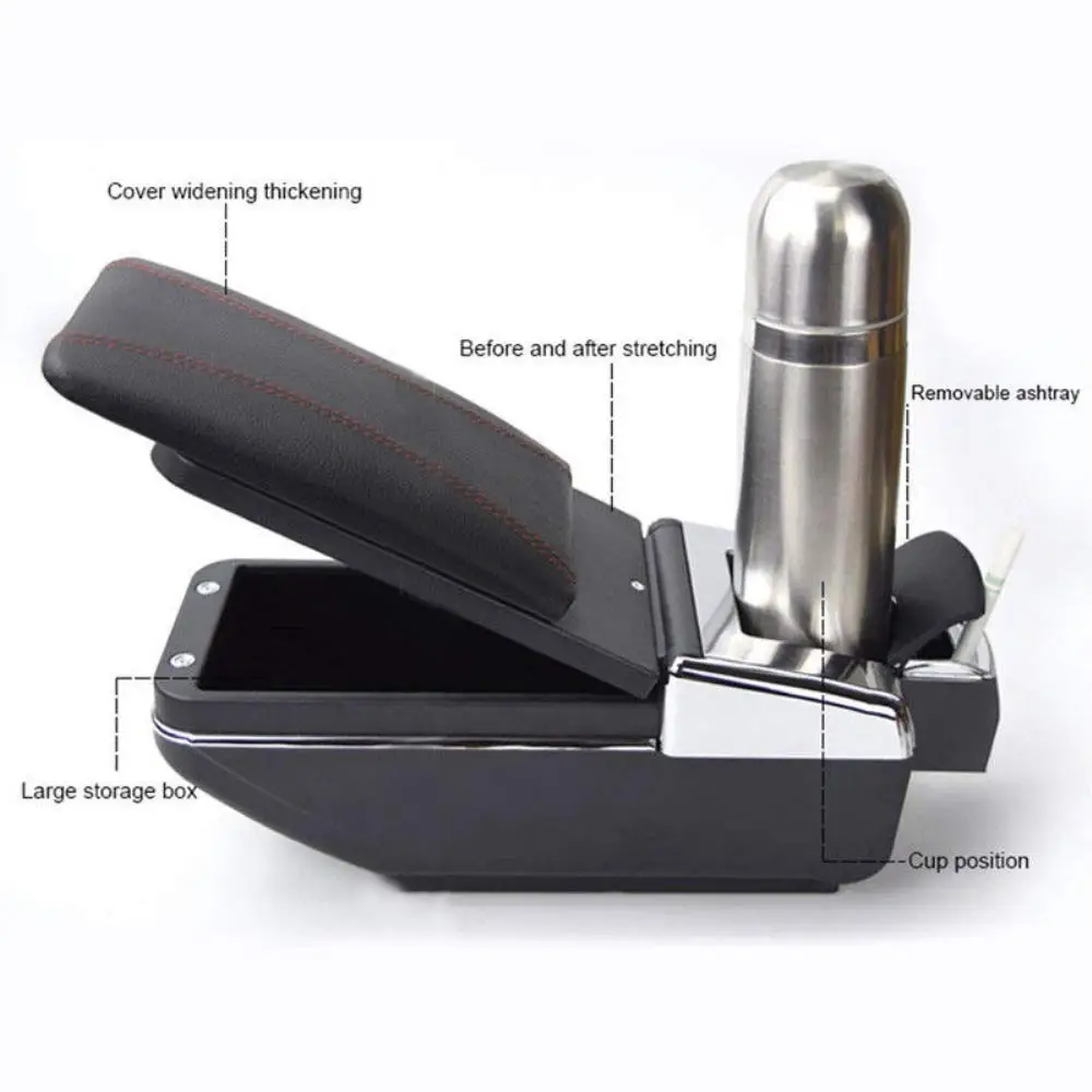 Автомобильный Центральный контейнер, органайзер, универсальный подлокотник, автомобильный подлокотник