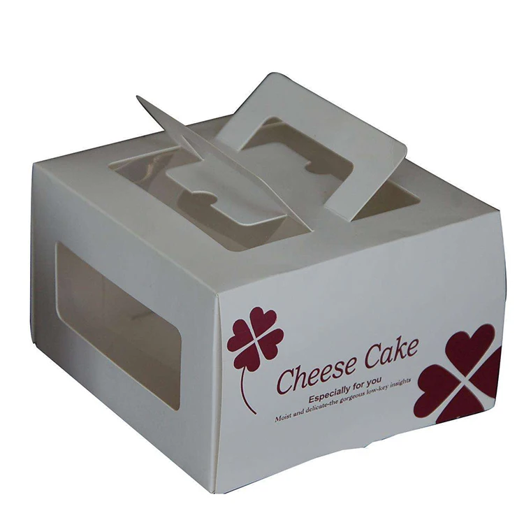 Alibaba Горячий продукт пользовательские бумага для печати Cake Box, Cake Box упаковка, ручка коробки для пиццы