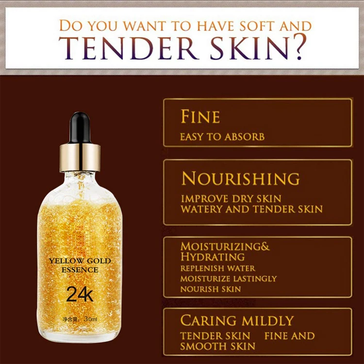 
Skin Care Hydrating Oil Control Serum Facial Anti Wrinkle Serum 24k Gold Serum For Face 