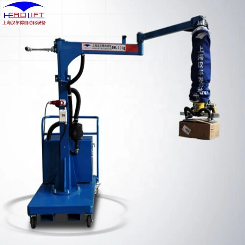 vacuum tube lifter for 35kgs boxes WITH STACKER