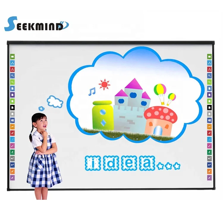 66 inch DVIT Dual-touch hidden optical module smart board China interactive whiteboard for teaching