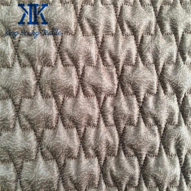 quilting upholstery suede fabric / polyester ultrasonic quilting fabric